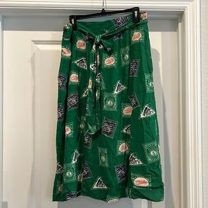 Anthropologie Getaway Postage Skirt